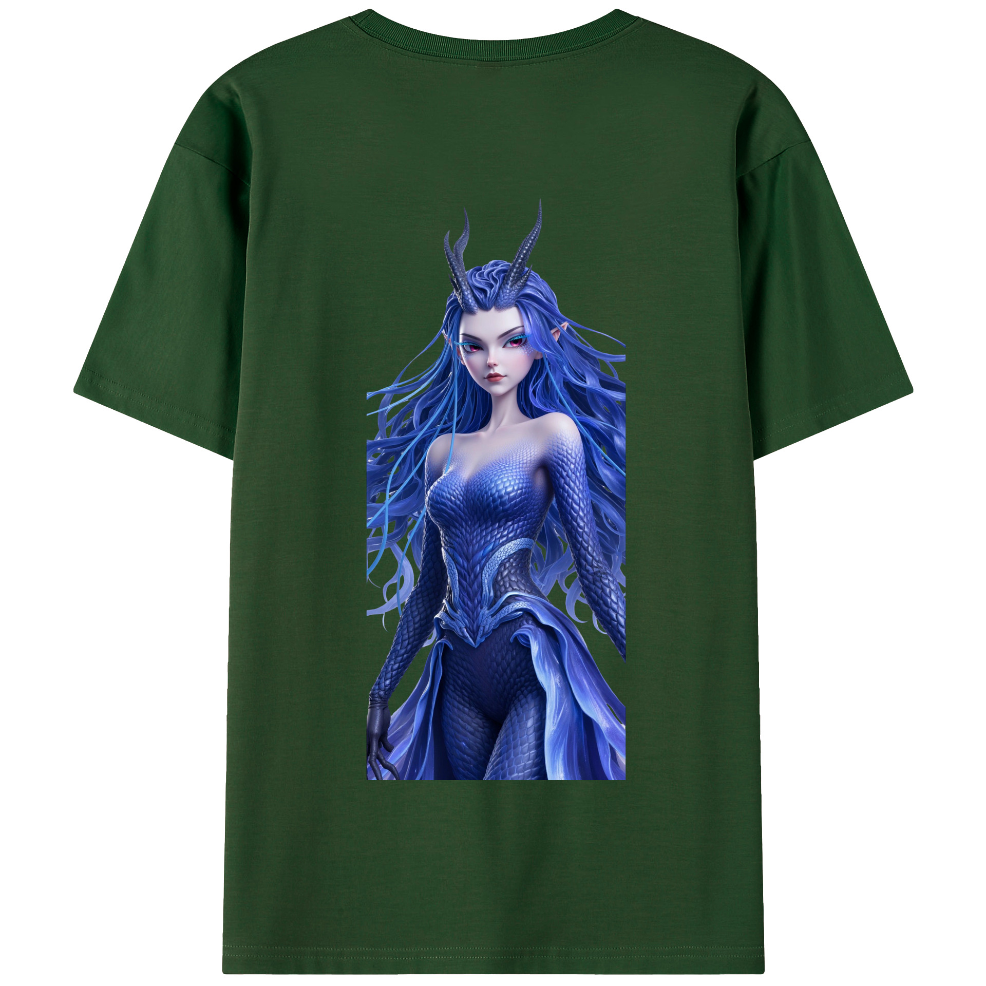 （画像用） Ne Zha 2 ナタ 魔童の大暴れ 綿100％半袖Tシャツ（背面プリント）